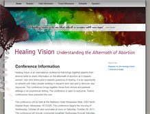 Tablet Screenshot of healingvision.info